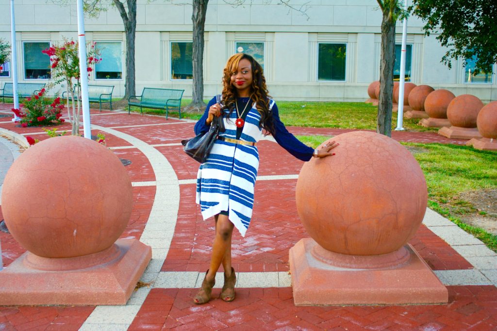 Striped Sleeveless Sweater and Dress