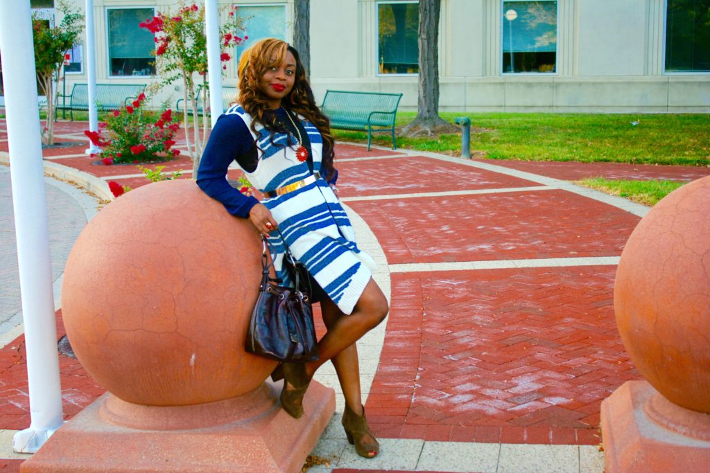 Striped Sleeveless Sweater & Dress2