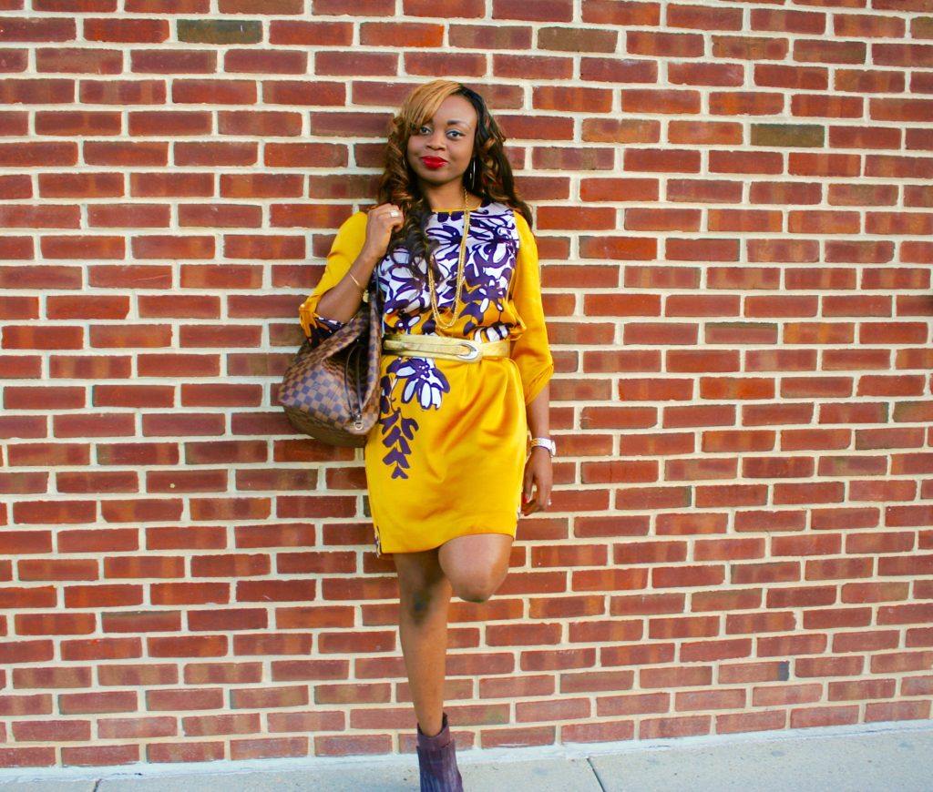 Fall Style: Floral Print Shift Dress1