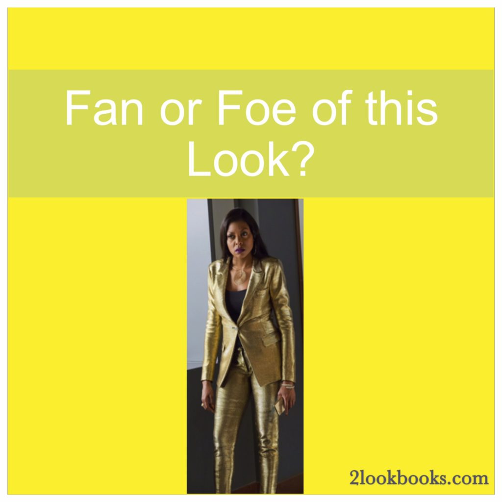 Cookie Lyon in gold pant suit, Empire Season 2