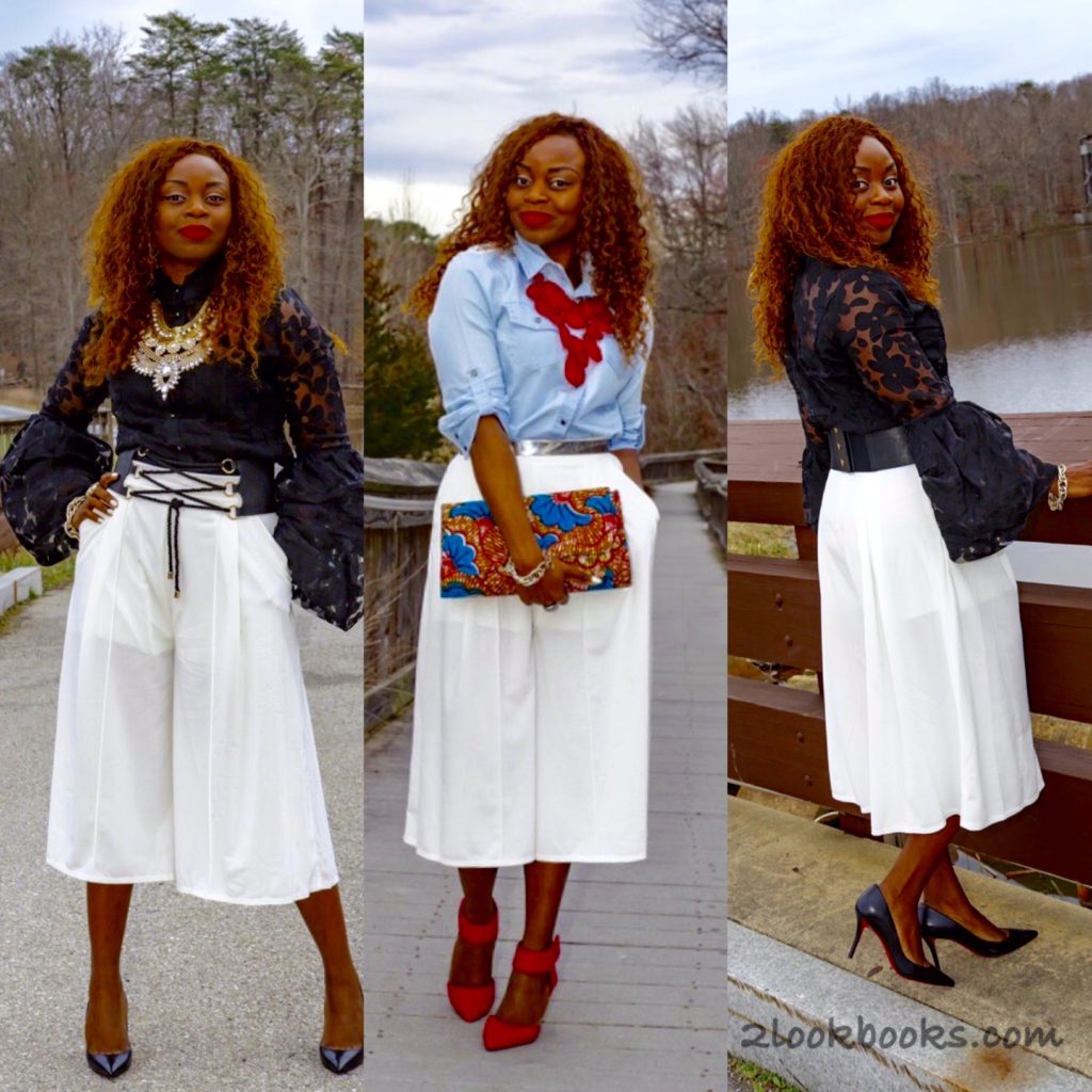 How-to-wear-white-culottes-collage