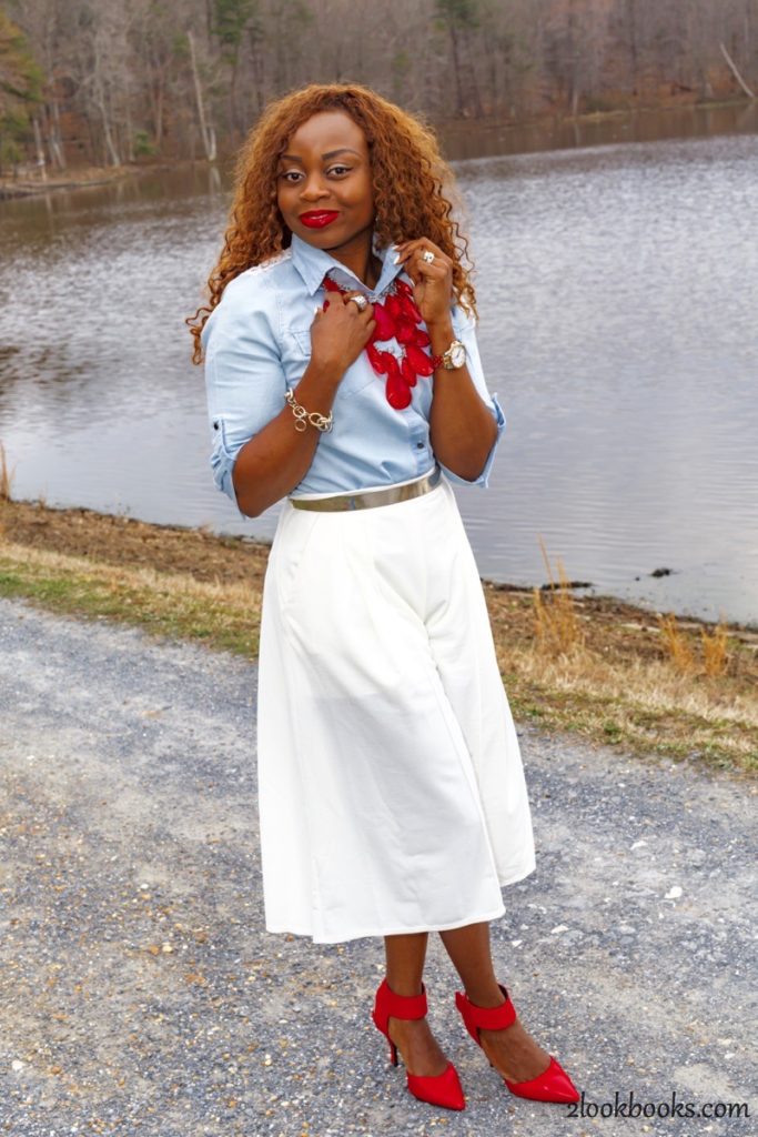 How to wear white culottes18