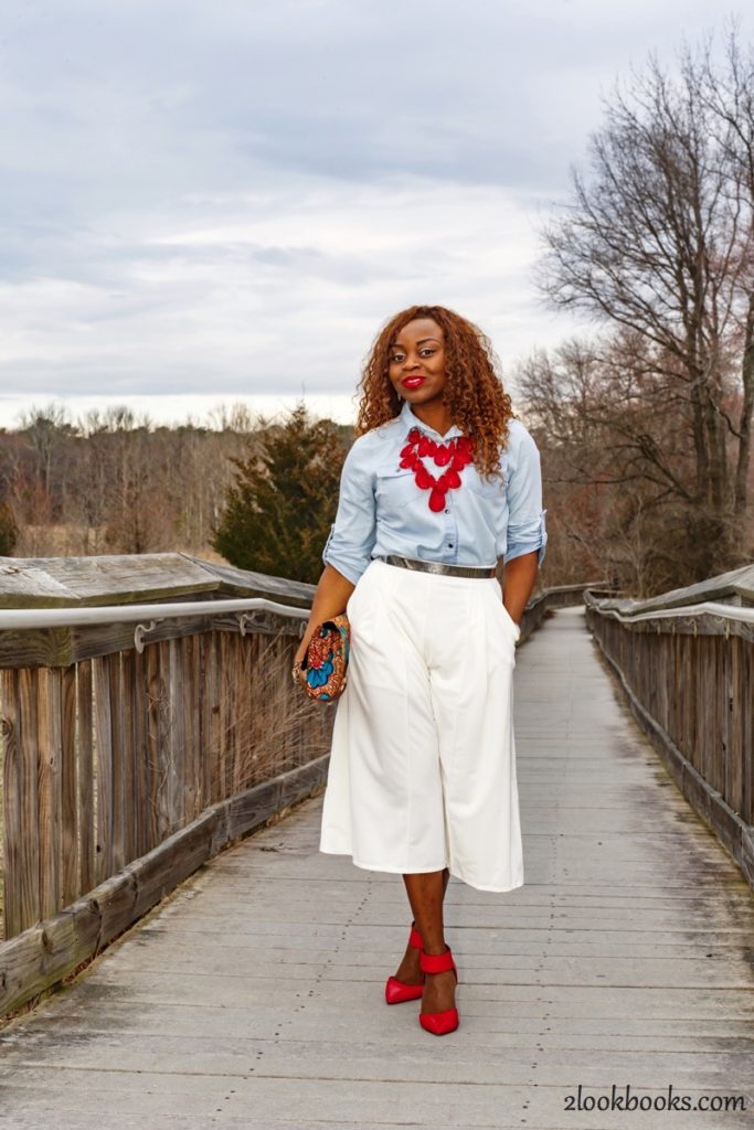 How to wear white culottes22