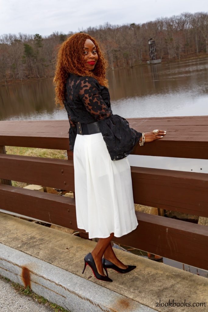 How to wear white culottes9