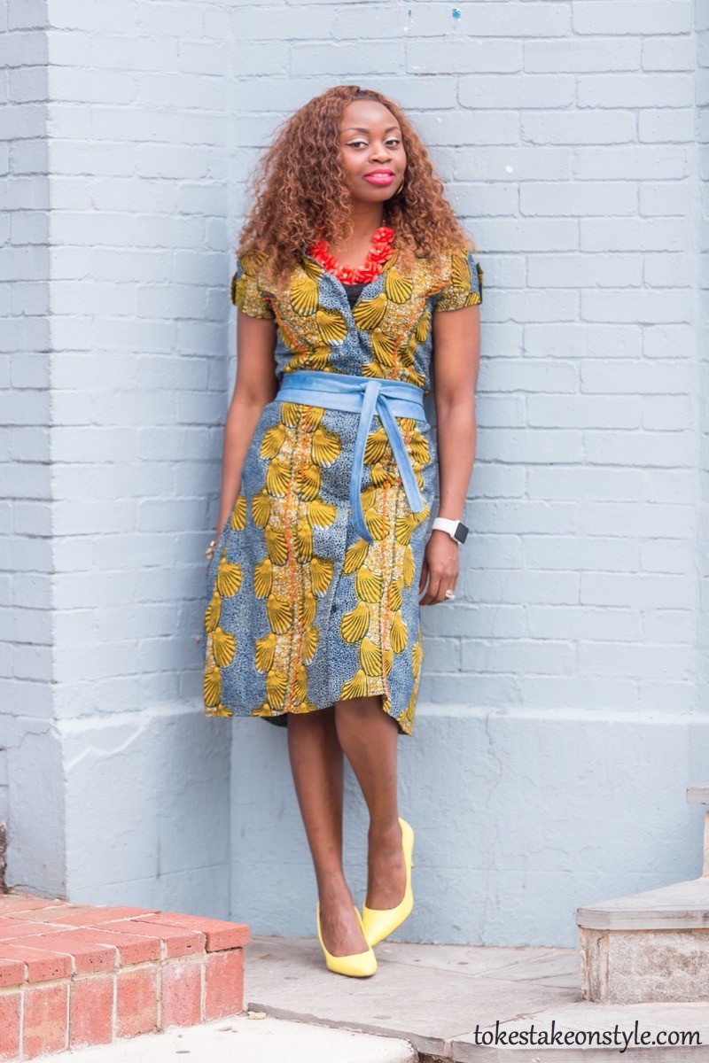 How to Style a Print Shirt Dress4