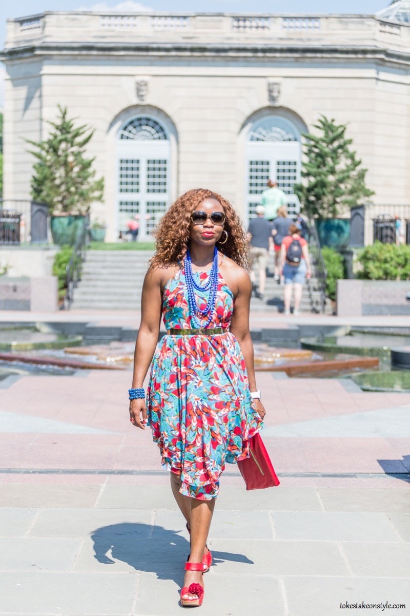 How to Style a Print Dress13