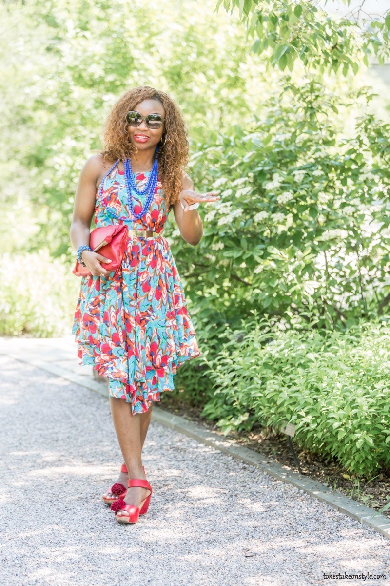 How to Style a Print Dress15