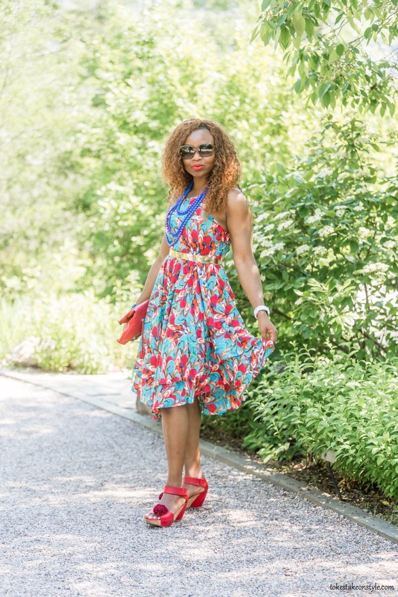 How to Style a Print Dress17