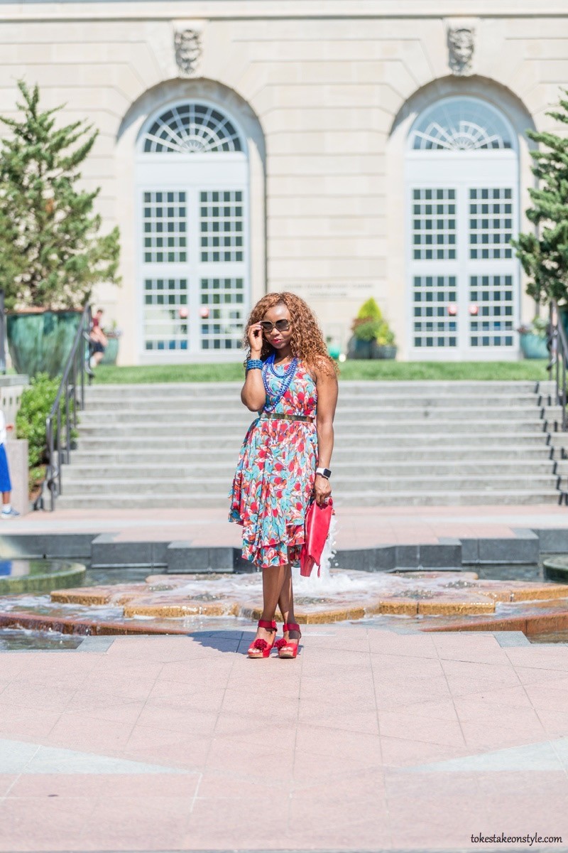 How to Style a Print Dress7