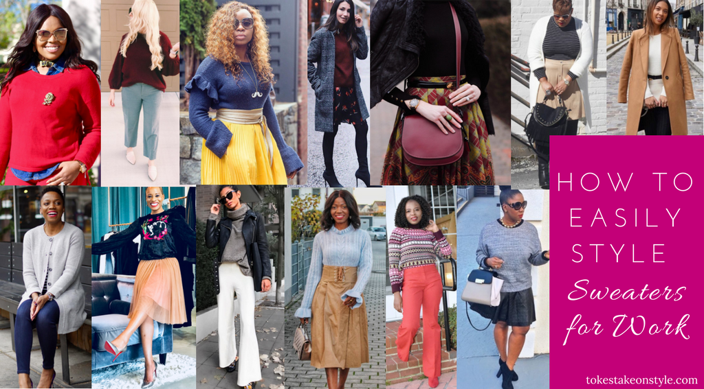 Fashion Bloggers wearing Sweaters for Work