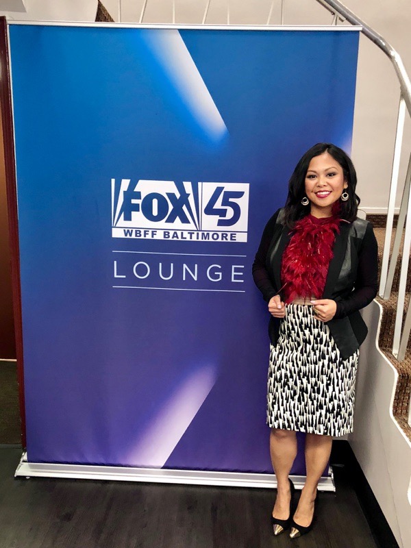 tokestakeonstyle-day-to-night-office-holiday-party-looks-red-feather-top-print-skirt