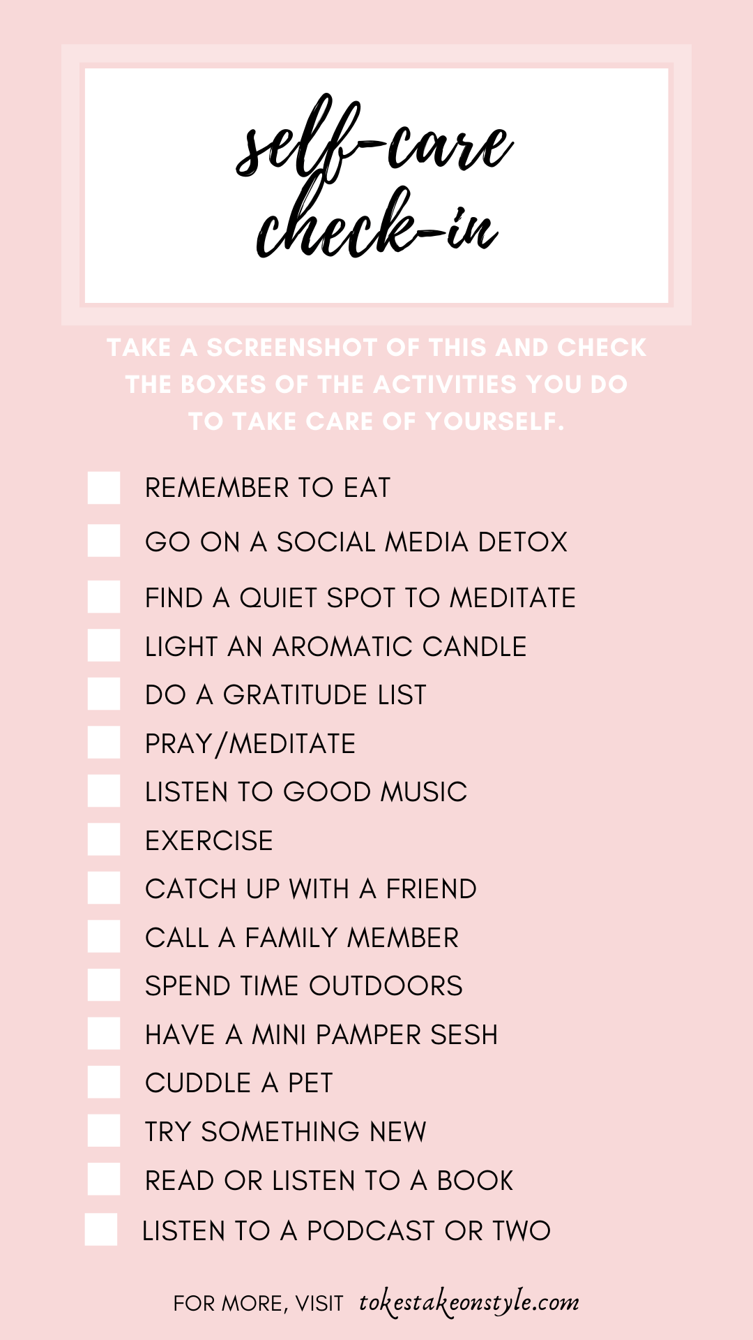 tokestakeonstyle-what-to-do-when-stuck-at-home-self-care-check-in-check-list