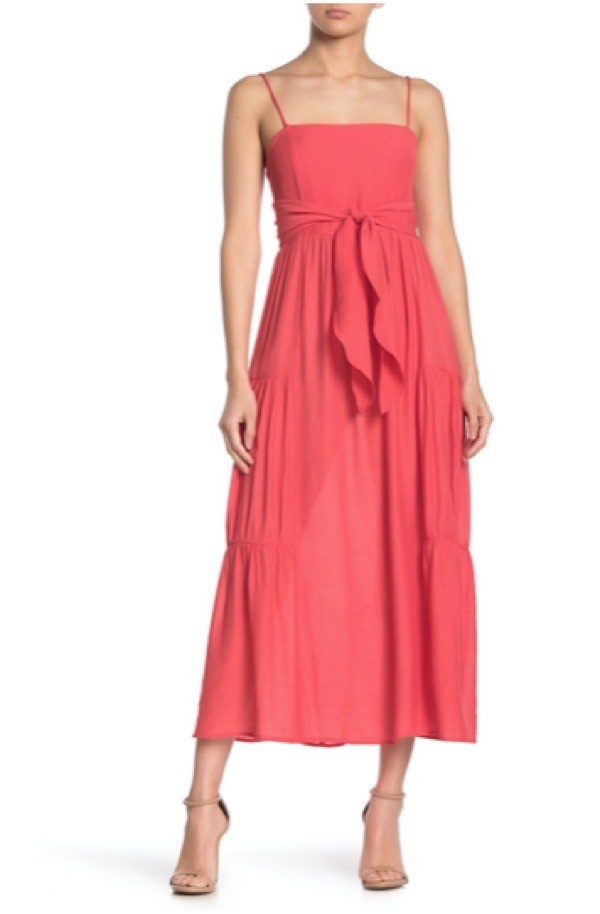 wearable-summer-2020-fashion-trends-neon-coral-nordstromrack-maxi-dress